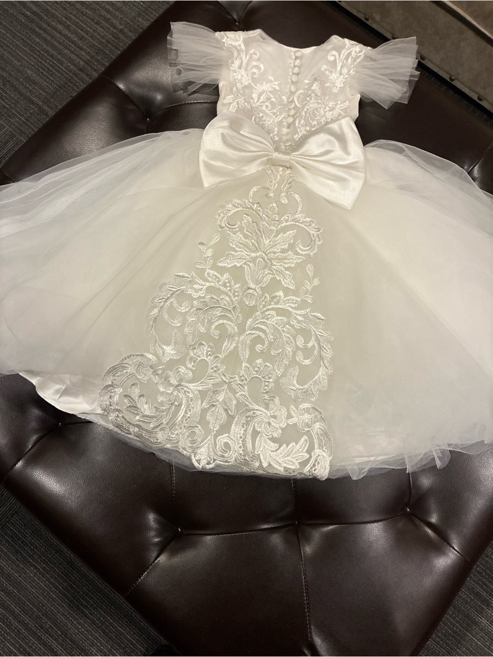 Couture by Christiane Toddler Girls Size 4 Flower Girl Dress with Train